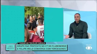 Denilson comenta protesto da torcida do Fluminense: "Não vejo motivo"