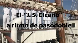 El "J. S. Elcano" a ritmo de pasodoble en Guetaria