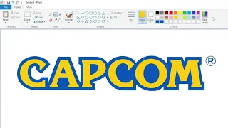 How to draw the Capcom logo using MS Paint | How to draw on your computer