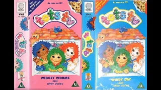 Tots TV - Wiggly Worms and other stories (VC 1325)/Windy Day and other stories (VC 1327) 1994 UK VHS