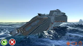 Cruise Ship out of control and crashes - Cruise Ship Handling