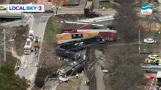 Train derailed in Collegedale after hitting truck carrying concrete bridge beam