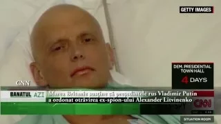 Marea Britanie susține că președintele rus Vladimir Putin  a ordonat otrăvirea ex spion ului Alexand