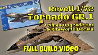 Revell RAF Tornado GR.1 1/72 Scale Model Kit Build, Operation Granby Desert Storm + Resin Cockpit