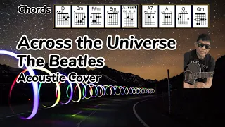 Across the Universe | The Beatles (Guitar cover with chords & lyrics)