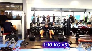 Sumo Deadlift 190 kg x5