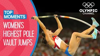 Top 10 Highest Women's Pole Vault at the Olympics | Top Moments