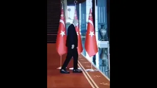 Anadolu Ajansı’nın servis ettiği görüntülerde Cumhurbaşkanı Erdoğan