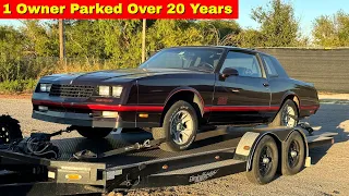 I Bought a ONE OWNER 1987 Chevy Monte Carlo SS Parked for 20+ Years! First Drive - Will it Make it?