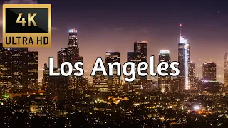 🇺🇸 LOS ANGELES, CALIFORNIA NIGHT [4K] Drone Tour - Best Drone Compilation - Trips On Couch