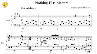 Nothing Else Matters by Metallica (Piano Solo/Sheets)