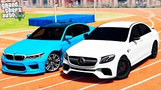 РЕАЛЬНАЯ ЖИЗНЬ В GTA 5 - BMW M5 F90 ПРОТИВ MERCEDES E63 AMG! ЗАМЕРЫ РАЗГОНА ДО 100 КМ/Ч! 🌊ВОТЕР