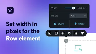 How to Fix Pixel Width for Row Element in Brizy