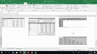 How to create a Variance Covariance Matrix in Excel