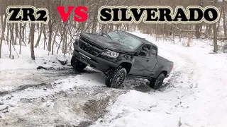 ZR2 vs Silverado 4x4 Off-Roading Mid-Size vs Full Size Truck 2021 Comparison