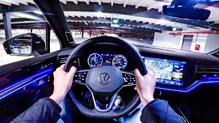 NEW 2021 VW Touareg R -462HP- NIGHT POV DRIVE Onboard (60FPS)