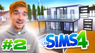 MIJN NIEUW MODERNE VILLA MET BINNENTUIN! - The Sims 4 #2