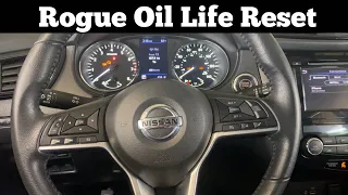 2017 - 2020 Nissan Rogue - How To Reset Oil Life Light - Clear Maintenance Reminder Filter Change