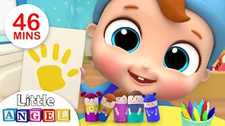 Finger Family Song with Colors +More Nursery Rhymes by Little Angel