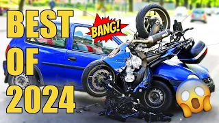 The Best Motorcycle Crashes, Road Rage and Close Calls of 2024! Ep.16