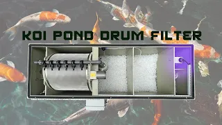 How Rotary drum filter + Bio filter tank System Work for Koi pond?