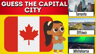 Guess The Capital City of Country #1 World Capitals Quiz 🌎 🏙️🤔