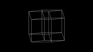 HyperCube spinning in 4 dimensions