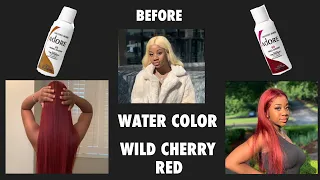 HOW TO DYE WILD CHERRY RED HAIR TUTORIAL | WATERCOLOR METHOD!