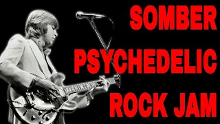 Easy Psychedelic Rock Jam | Aeolian / Harmonic Minor Guitar Backing Track (E Minor - 64 BPM)
