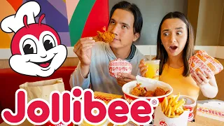 We Eat Everything At Jollibee (HER FIRST TIME)