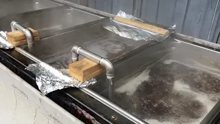 Oil Tank becomes Maple Syrup Evaporator at J&R Sugar Bush 2019