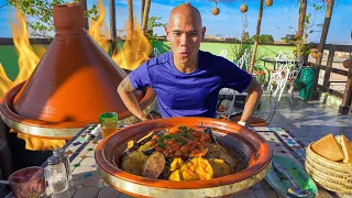 BIGGEST TAGINE IN MOROCCO! Moroccan Street Food in Marrakech - Sfenj, Pastilla + Marrakesh Food Tour