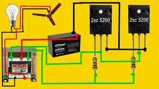 How To Make 2Sc 5200 Transistor Powerful Inverter// @BrothersExperimentAssam