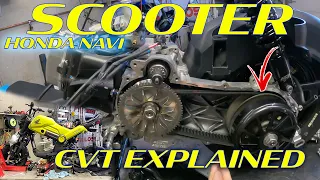 Scooter CVT transmission explained | Honda Navi