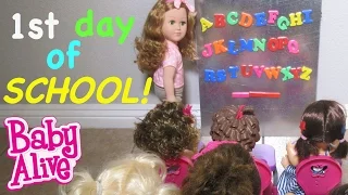 BABY ALIVE First Day Of School With Baby Alive Dolls!
