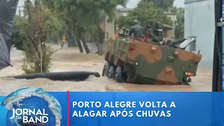 Bueiros entupidos e bombas com defeito pioram quadro de Porto Alegre após chuvas | Jornal da Band