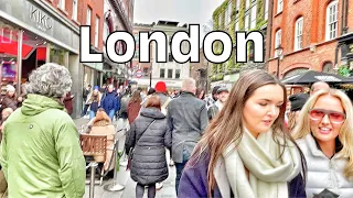 Central London Virtual Walking Tour 2023, London Winter Walk