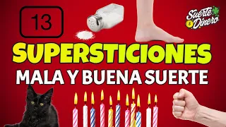 😈 😇 Las Supersticiones de Mala y Buena Suerte 😨 LA #3 Y #4 TIENES QUE SABERLO !URGENTE! 😉