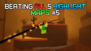 Roblox: Flood Escape 2 - Beating All 5 Highlight Maps #5 (November 2023 Highlight)