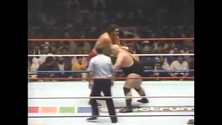 Andre the giant vs King Kong bundy WWF match