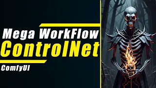 Stable Diffusion ComfyUI ControlNet | Mega Workflow | Part 2 | ComfyUI Workflow