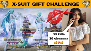 3 RICH RANDOM GIRL CHALLENGE ME FOR 30 KILLS🙄 | RANDOM GIRL GIFTED ME X-SUIT😳 | BEST NOOB PRANK😂