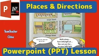 Places & Directions TEFL Powerpoint Lesson Plan | Classroom PPT Games