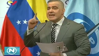 Fiscal General Tarek William Saab, rueda de prensa el 8 noviembre 2018