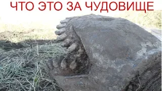 Что это???!!!,Отрыл монстра из земли