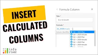 Create Custom Calculated Columns with Inforiver in Power BI