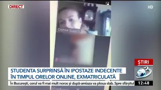 Studenta de la ASEM, filmată când făcea dragoste cu iubitul în timpul cursurilor online, a fost exma