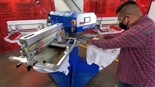 RapidTag: Automatic 4 Color Screen Printing Machine