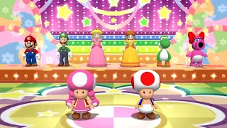 Mario Party 7 // All 8 Player Minigames [Toadette & Toad]