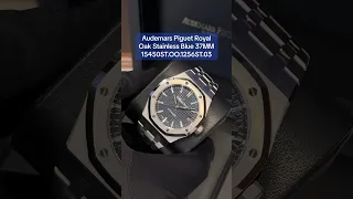 Audemars Piguet Royal Oak Stainless Blue 37MM 15450ST.OO.1256ST.03 #watchcollector #ytshorts